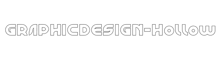 GRAPHIC DESIGN-Hollow  font caratteri gratis