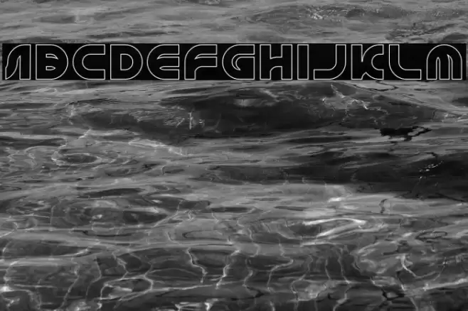 GRAPHIC DESIGN-Hollow Font examples