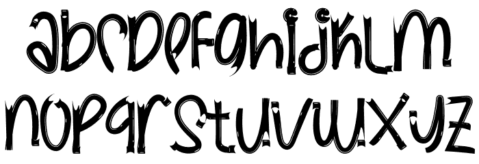 GRAPHIC PLANT Font LOWERCASE