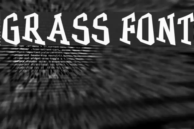 GRASS Font examples