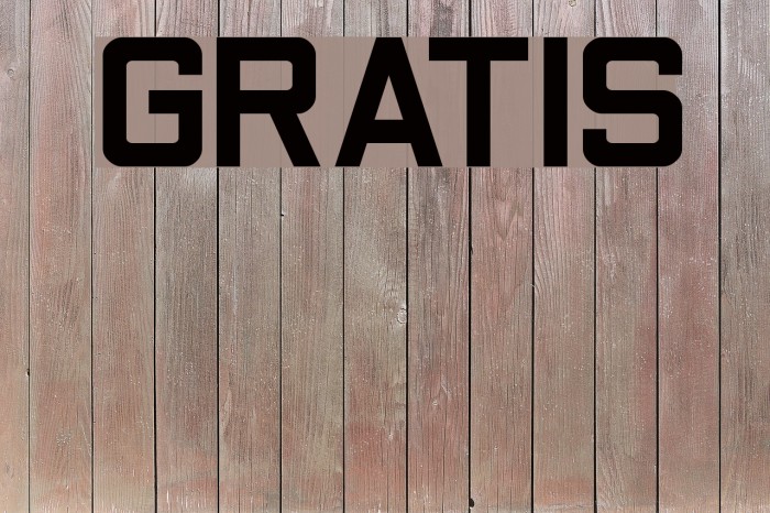 GRATIS Font examples