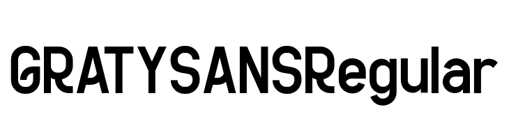 GRATYSANSRegular  baixar fontes gratis