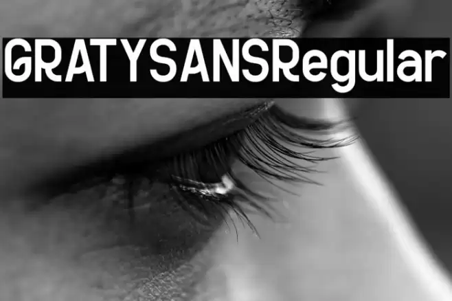 GRATYSANSRegular Font examples
