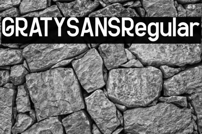 GRATYSANSRegular Font examples