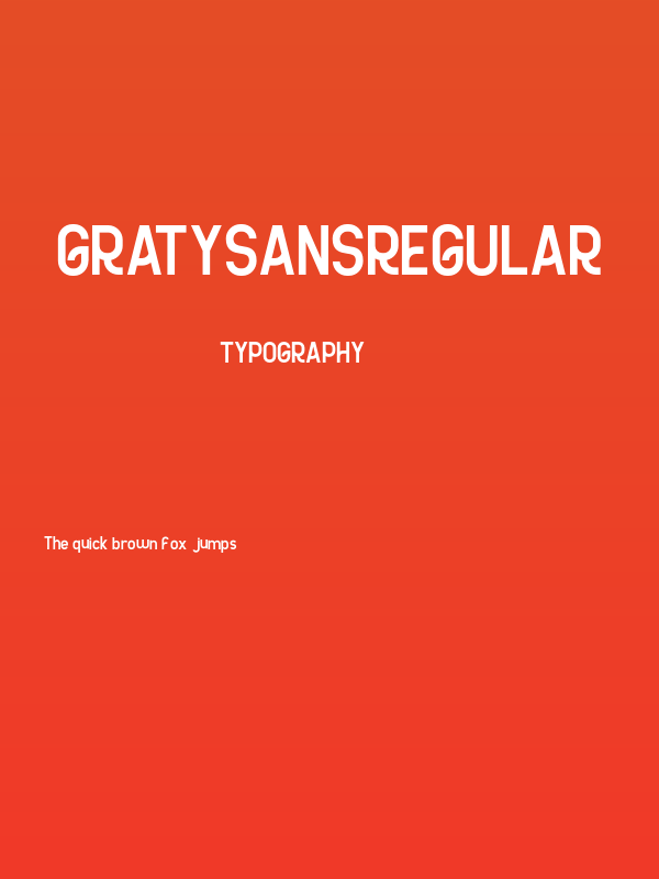 GRATYSANSRegular Poster