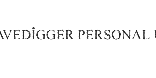 GRAVEDIGGER PERSONAL USE Logo