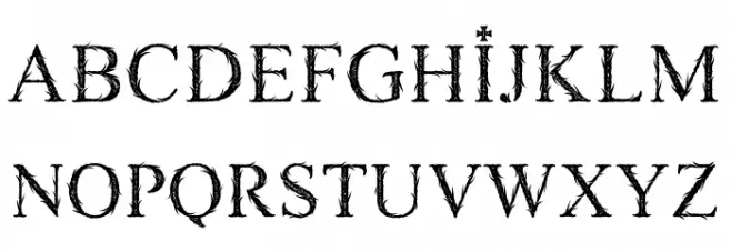 GRAVEDIGGER PERSONAL USE Font LOWERCASE