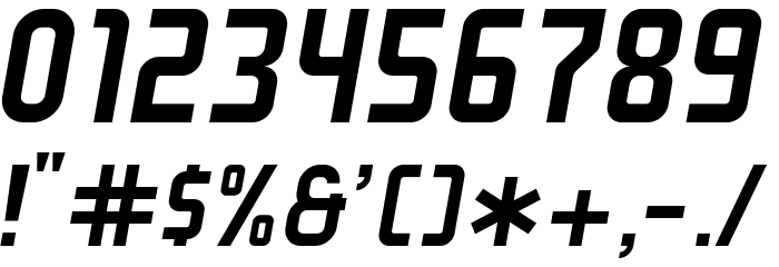 GRAYSTROKE-Italic Font OTHER CHARS