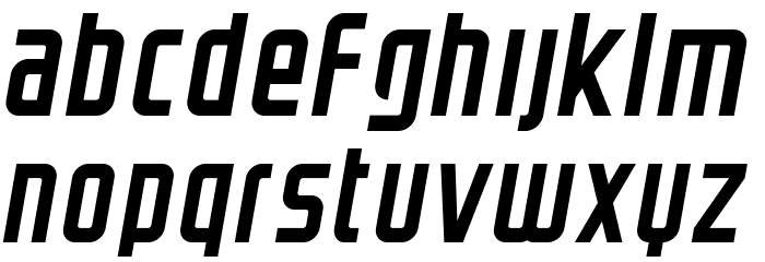 GRAYSTROKE-Italic Font LOWERCASE