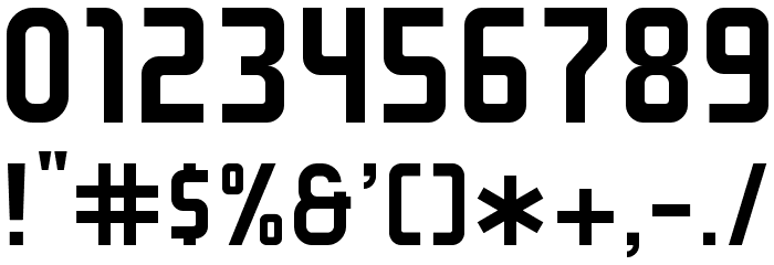GRAYSTROKE Font OTHER CHARS