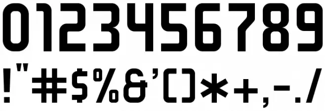 GRAYSTROKE Font OTHER CHARS