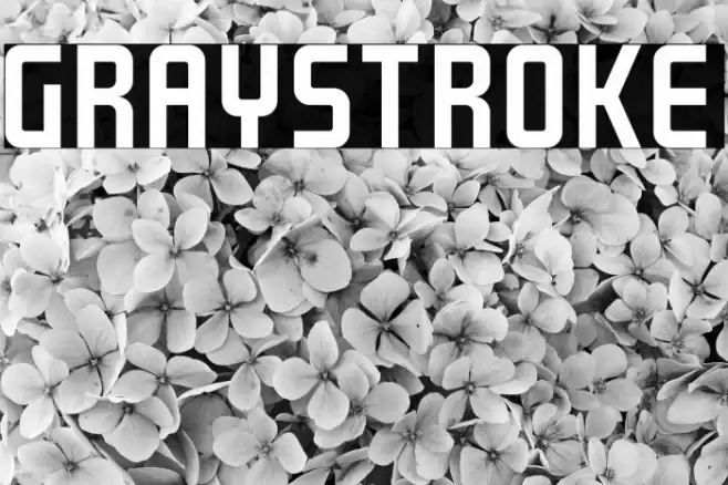 GRAYSTROKE Font examples