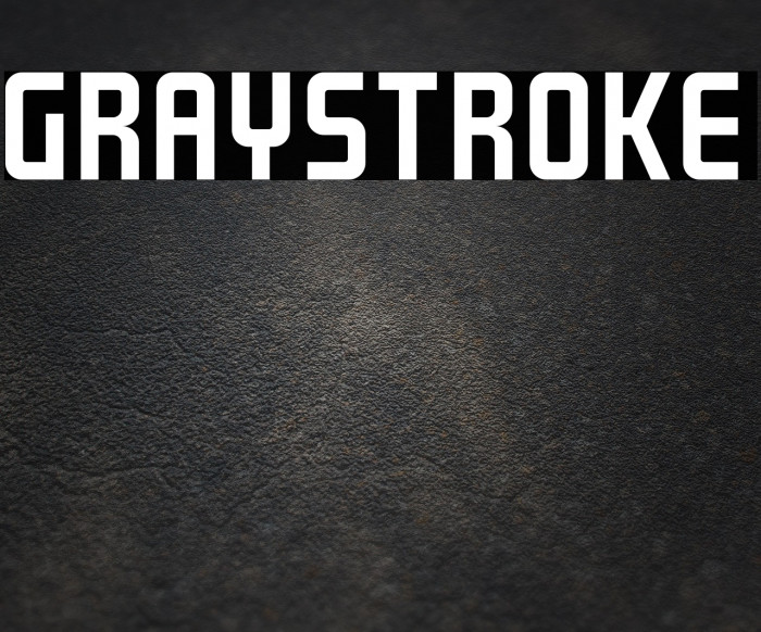 GRAYSTROKE Font examples