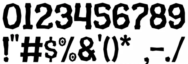 GREADOWN Font OTHER CHARS