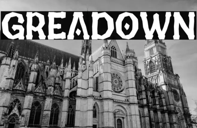 GREADOWN Font examples