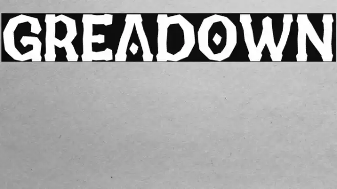 GREADOWN Font examples