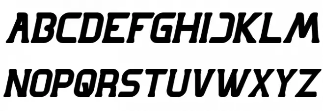 GREAT ADVENTURE Bold Italic Caratteri MAIUSCOLE