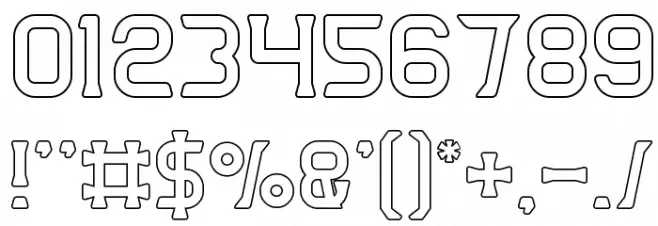 GREAT ADVENTURE-Hollow Шрифта ДРУГИЕ символов