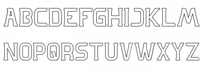GREAT ADVENTURE-Hollow Schriftart Groß