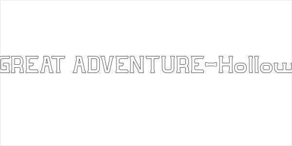 GREAT ADVENTURE-Hollow Logo