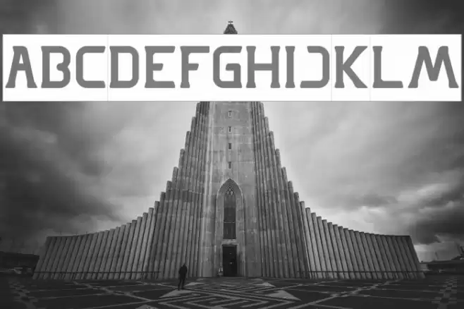 GREAT ADVENTURE-Inverse Font examples