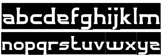 GREAT ADVENTURE-Inverse Font LOWERCASE