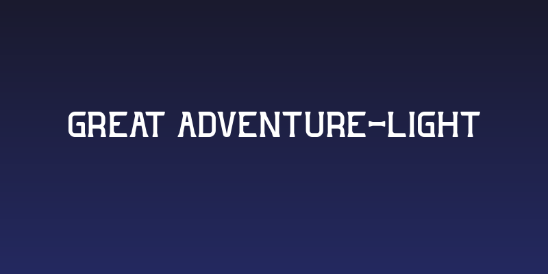 GREAT ADVENTURE-Light Social Header