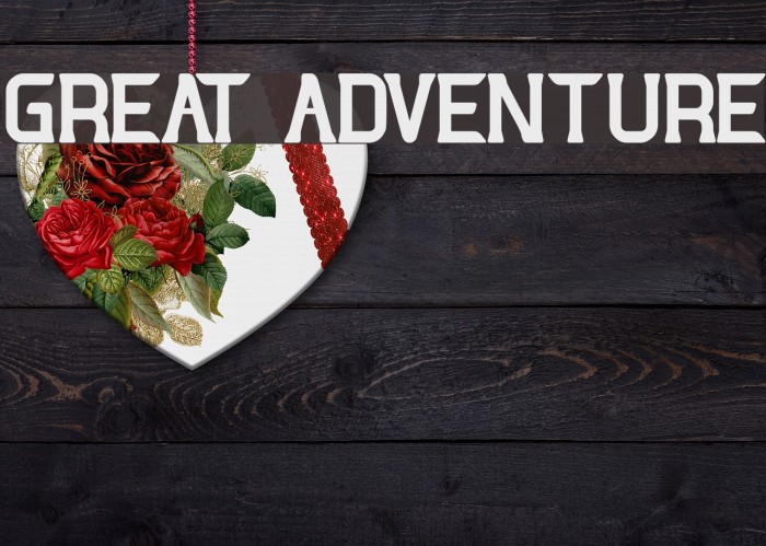 GREAT ADVENTURE Font examples