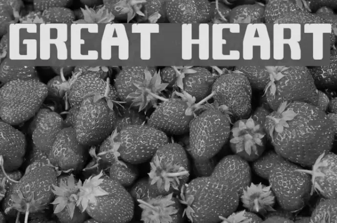 GREAT HEART Fonte examples