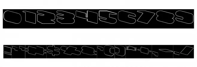 GREATEST VIEW-Hollow-Inverse Font OTHER CHARS