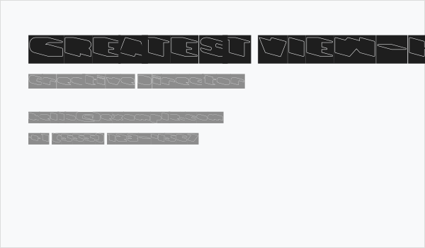 GREATEST VIEW-Hollow-Inverse Business Card