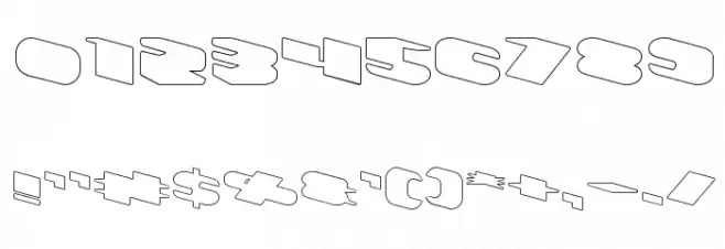 GREATEST VIEW-Hollow Font OTHER CHARS