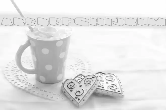 GREATEST VIEW-Hollow Font examples