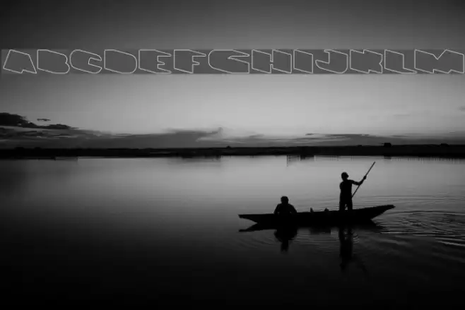 GREATEST VIEW-Hollow Font examples