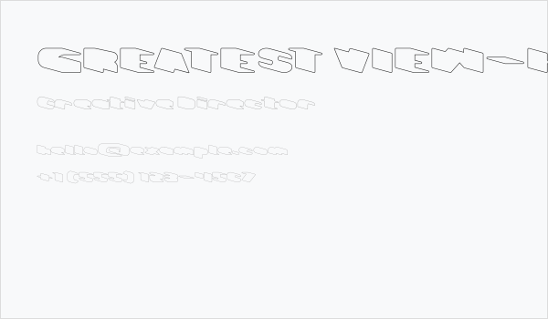 GREATEST VIEW-Hollow Business Card