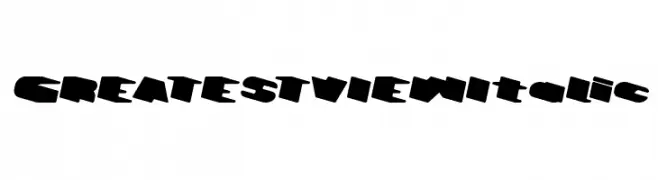 GREATEST VIEW Italic  Free Fonts Download