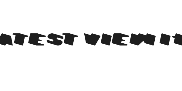 GREATEST VIEW Italic Logo