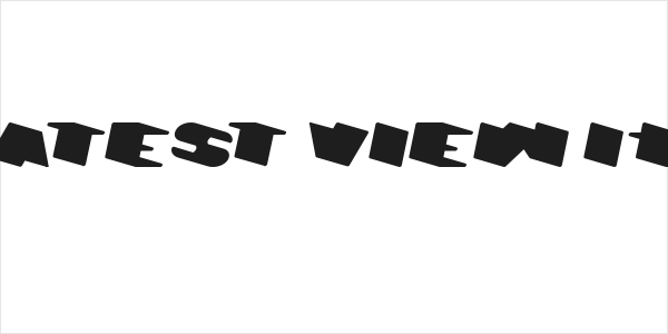 GREATEST VIEW Italic Logo