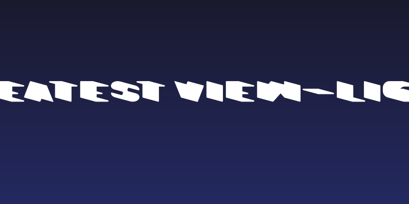 GREATEST VIEW-light Social Header