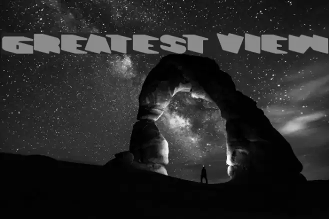 GREATEST VIEW Font examples