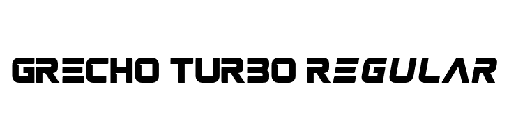 GRECHO TURBO Regular  font caratteri gratis