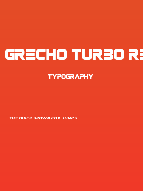 GRECHO TURBO Regular Poster