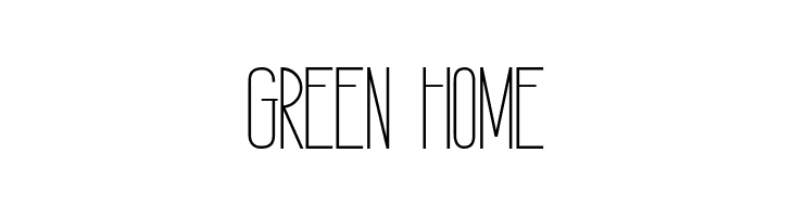 GREEN HOME  Free Fonts Download