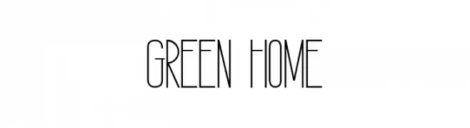 GREEN HOME  Frei Schriftart Herunterladen