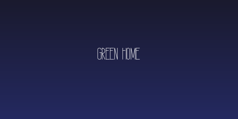 GREEN HOME Social Header