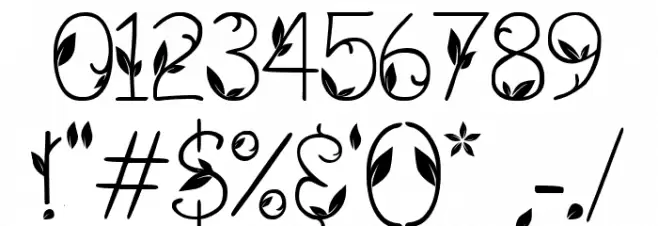 GREEN NATURE Font OTHER CHARS