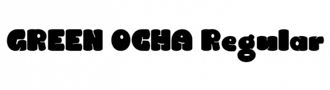 GREEN OCHA Regular  Descarca Fonturi Gratis