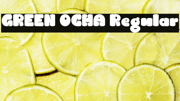 GREEN OCHA Regular Example 2