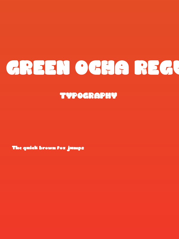 GREEN OCHA Regular Poster