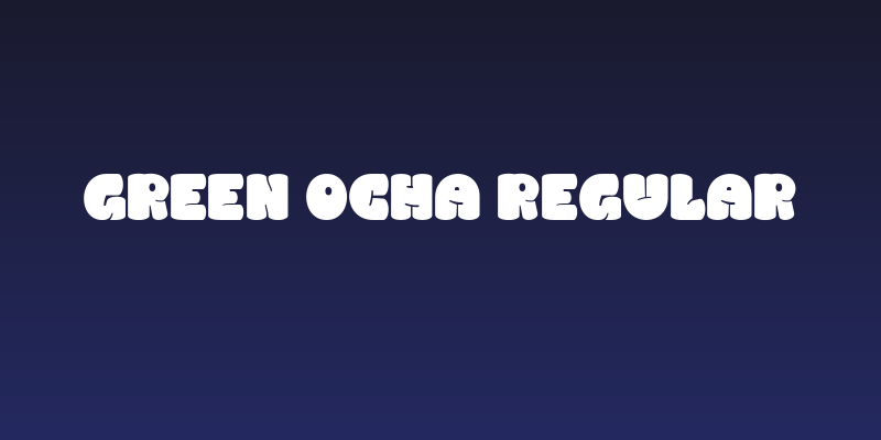 GREEN OCHA Regular Social Header